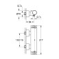 Grohe Grohtherm 2000 - Mitigeur thermostatique de douche, chrome 34169001 Grohe Grohtherm 2000 - Mitigeur thermostatique de douche, chrome 34169001