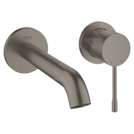 Grohe Essence - Mitigeur de lavabo M, installation 2 trous, graphite foncé brossé 19408AL1