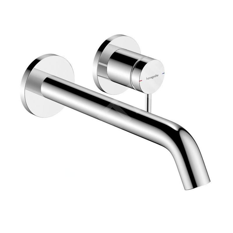 Hansgrohe Tecturis S - Mitigeur de lavabo encastré, avec vidage,  installation à 2 trous, EcoSmart, chrome 73351000