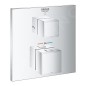 Grohe Grohtherm Cube - Mitigeur thermostatique encastré pour 2 sorties chrome 24154000