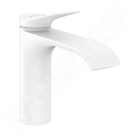 Hansgrohe Vivenis - Mitigeur de lavabo 110, EcoSmart, blanc mat 75022700
