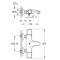 Grohe Precision Trend - Mitigeur de baignoire thermostatique, chrome 34227002