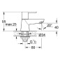 Grohe BauLoop - Robinet colonnette, chrome 20422000