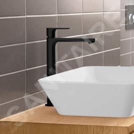 Hansgrohe Rebris E - Mitigeur pour la vasque, avec vidage, CoolStart, noir mat 72581670