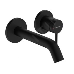 Hansgrohe Tecturis S - Mitigeur de lavabo encastré, avec vidage, installation à 2 trous, EcoSmart, noir mat 73350670
