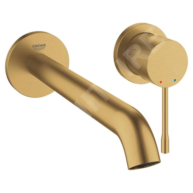 Grohe Essence - Mitigeur de lavabo L installation deux trous, Cool Sunrise brossé 19967GN1