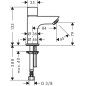 Hansgrohe Logis - Robinet sur plage, chrome 71120000