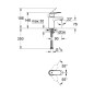 Grohe Eurosmart Cosmopolitan - Mitigeur de lavabo, chrome 32824000 Grohe Eurosmart Cosmopolitan - Mitigeur de lavabo, chrome 32824000