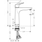 Hansgrohe Focus E2 - Mitigeur de lavabo 190 avec garniture de vidage, chrome 31608000 Hansgrohe Focus E2 - Mitigeur de lavabo 190 avec garniture de vidage, chrome 31608000