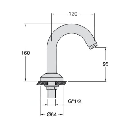 Sapho Robinetterie - Bec pour lavabo, chrome AT96151