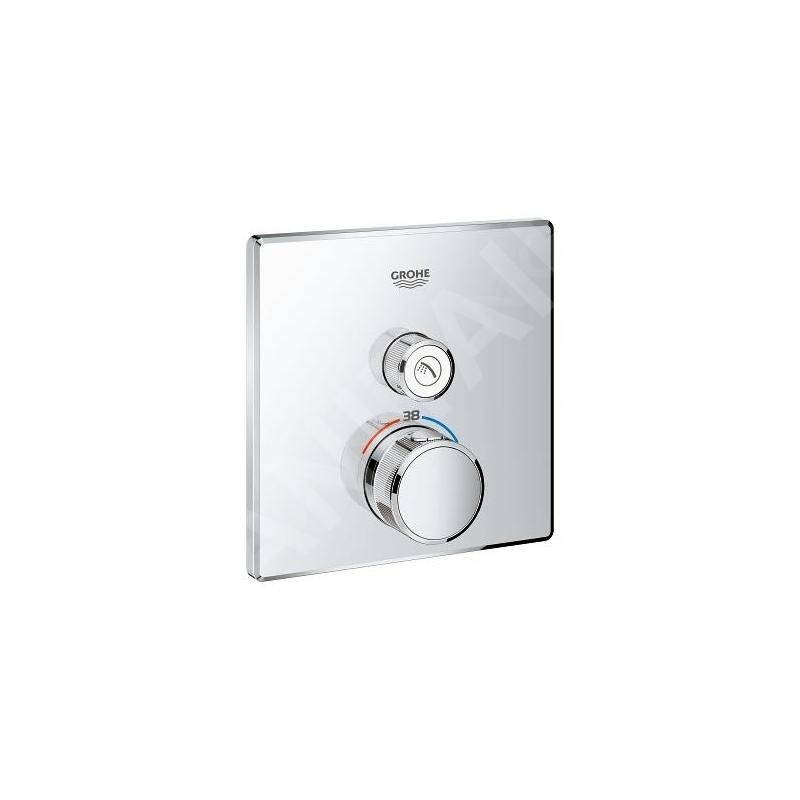 Grohe Grohtherm SmartControl - Mitigeur thermostatique encastré de douche pour 1 sortie, chrome 29123000