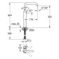 Grohe Essence - Mitigeur de lavabo XL, Cool Sunrise brossé 32901GN1