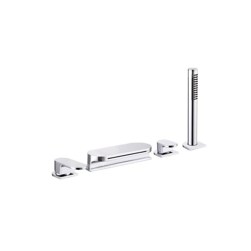 Ravak Chrome - Mitigeur sur le bord du bain CR 025.00, installation de 4 trous, chrome X070073