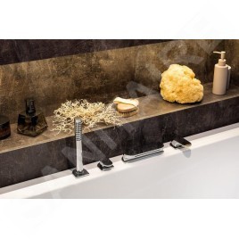 Ravak Chrome - Mitigeur sur le bord du bain CR 025.00, installation de 4 trous, chrome X070073