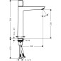 Hansgrohe Talis Select E - Mitigeur de lavabo 240 avec commande à bouton, chrome 71753000