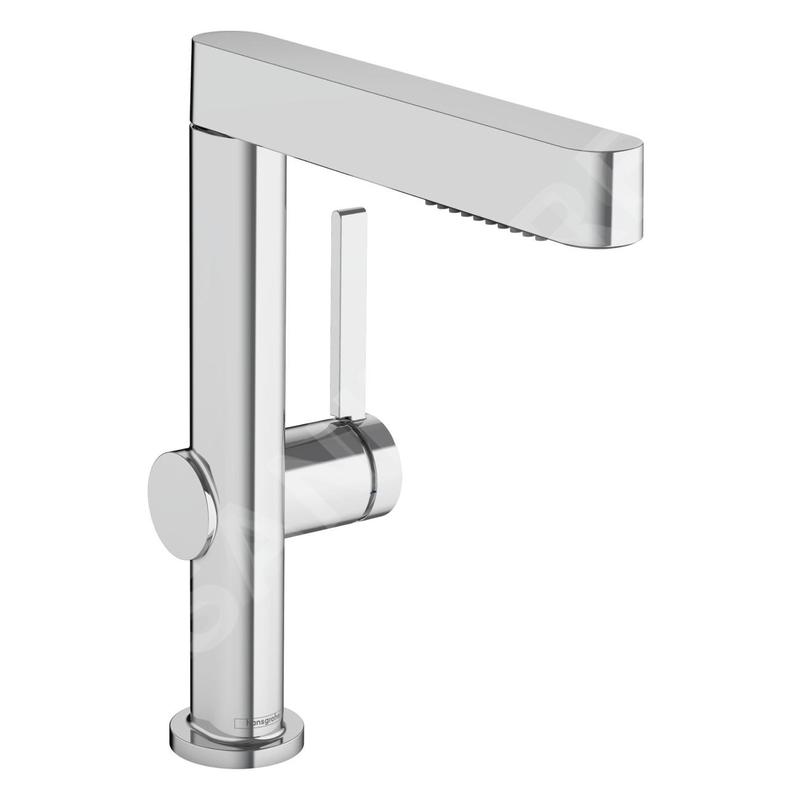 Hansgrohe Finoris - Mitigeur de lavabo 230, avec Push-Open et bec extractible, EcoSmart, chrome 76063000