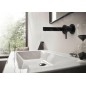 Hansgrohe Finoris - Mitigeur de lavabo encastré, installation 2 trous, EcoSmart, noir mat 76051670
