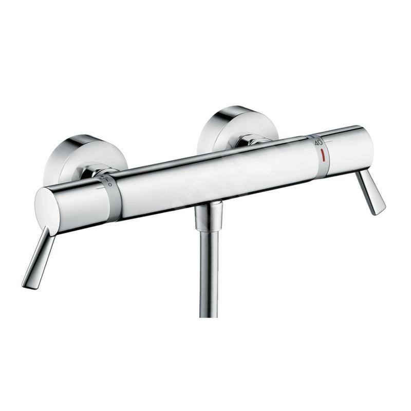Hansgrohe Ecostat Comfort - Mitigeur thermostatique de douche Care, poignée prolongée, chrome 13117000