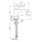 Ideal Standard Alpha - Mitigeur de lavabo, chrome BC552AA