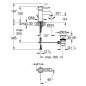 Grohe Start Classic - Mitigeur de lavabo avec vidage, chrome 23782000
