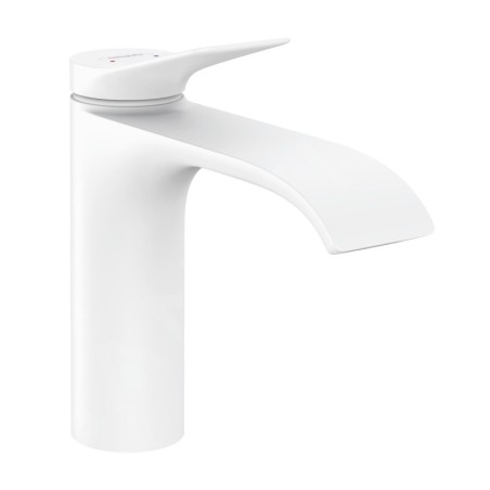 Hansgrohe Vivenis - Mitigeur de lavabo 110, avec vidage, EcoSmart, blanc mat 75020700