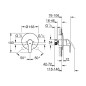 Grohe Eurosmart - Mitigeur de douche encastré avec le corps, chrome 33556002 Grohe Eurosmart - Mitigeur de douche encastré avec le corps, chrome 33556002