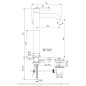 Ideal Standard CeraLine - Mitigeur de lavabo avec vidage, chrome BC194AA