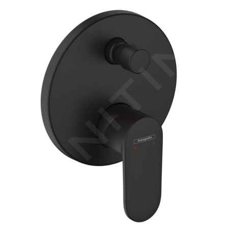 Hansgrohe Vernis Blend - Mitigeur de baignoire encastré, noir mat 71466670