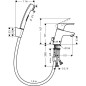 Hansgrohe Focus E2 - Ensemble de mitigeur 70 avec douchette de bidet et flexible de douche, chrome 31926000