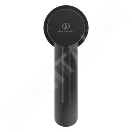 Ideal Standard CeraLine - Mitigeur de lavabo avec Click-Clack, noir BC822XG