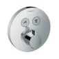 Hansgrohe Shower Select - Mitigeur thermostatique encastré pour 2 appareils, chrome 15743000 Hansgrohe Shower Select - Mitigeur thermostatique encastré pour 2 appareils, chrome 15743000