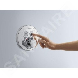 Hansgrohe Shower Select - Mitigeur thermostatique encastré pour 2 appareils, chrome 15743000