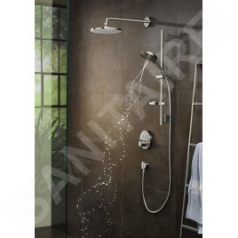 Hansgrohe Shower Select - Mitigeur thermostatique encastré pour 2 appareils, chrome 15743000