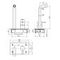Sapho Minimal - Mitigeur de lavabo encastré, inox MI004 Sapho Minimal - Mitigeur de lavabo encastré, inox MI004
