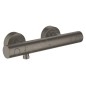 Grohe Grohtherm 1000 Cosmopolitan - Mitigeur thermostatique de douche, graphite foncé brossé 34065AL2