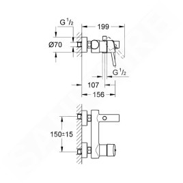 Grohe Concetto - Mitigeur de baignoire, chrome 32211001