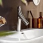 Axor Starck Organic - Mélangeur de lavabo à deux robinets, chrome 12011000