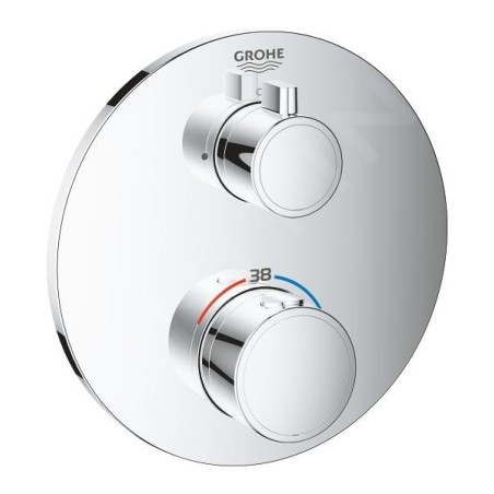 Grohe Grohtherm - Mitigeur thermostatique de douche encastré, chrome 24075000