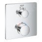 Grohe Grohtherm - Mitigeur thermostatique de baignoire encastré pour 2 sorties, chrome 24080000