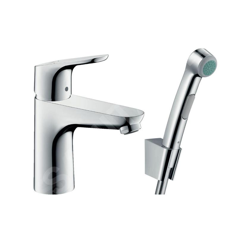 Hansgrohe Focus E2 - Mitigeur de lavabo 100 avec douchette Bidette, chrome 31927000