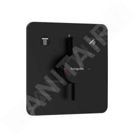 Hansgrohe DuoTurn Q - Mitigeur encastré 2 sorties, noir mat 75414670