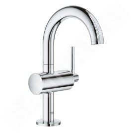 Grohe Atrio - Mitigeur de lavabo avec vidage et bec orientable, taille M, chrome 32043003