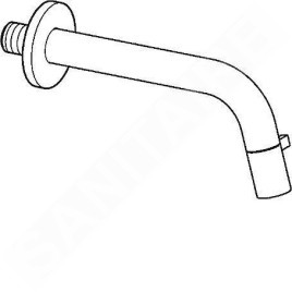Hansa Nova Style - Robinet mural de lavabo, chrome 50968101