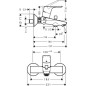Hansgrohe Focus E2 - Mitigeur de baignoire, chrome 31940000 Hansgrohe Focus E2 - Mitigeur de baignoire, chrome 31940000