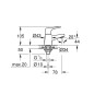 Grohe BauFlow - Robinet de lavabo pour eau froide, chrome 20575000