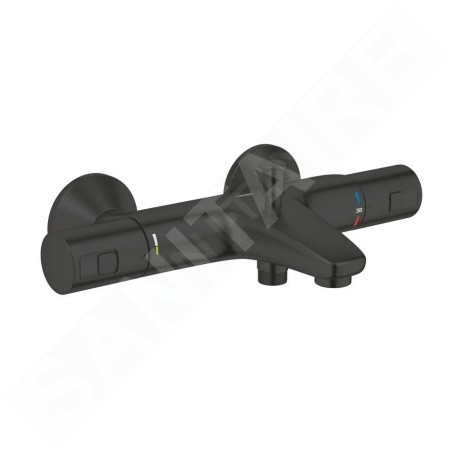Grohe Démarrage de précision QuickFix - Mitigeur thermostatique de baignoire, noir mat 345982430
