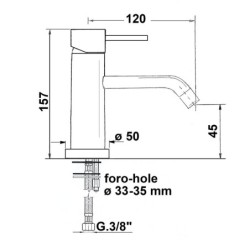 Sapho Rhapsody - Mitigeur de lavabo, chrome 5522/S