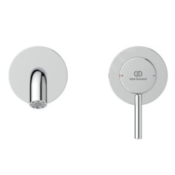 Ideal Standard Ceraline Nuovo - Mitigeur de lavabo encastrable, installation à 2 trous, chrome BD764AA