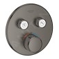 Grohe Grohtherm SmartControl - Mitigeur thermostatique encastré de douche, 2 sorties, Hard Graphite brossé 29119AL0 Grohe Grohtherm SmartControl - Mitigeur thermostatique encastré de douche, 2 sorties, Hard Graphite brossé 29119AL0