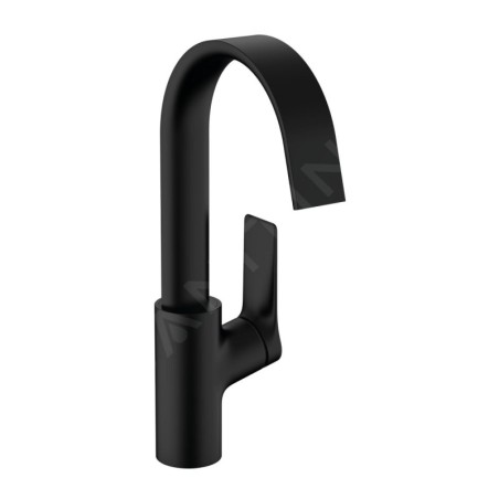 Hansgrohe Vivenis - Mitigeur de lavabo 210, avec vidage et bec rotatif, EcoSmart, noir mat 75030670